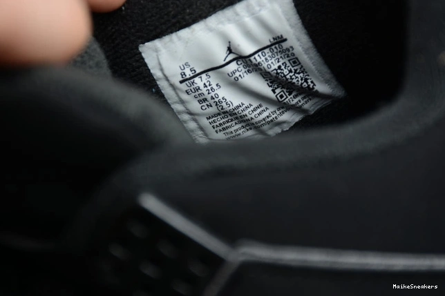 MaikeSneakers CU1110-010 Air Cat 4 (2020) Black Jordan 0629
